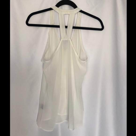 White Front Ruffle Tank - Picture 2 of 6